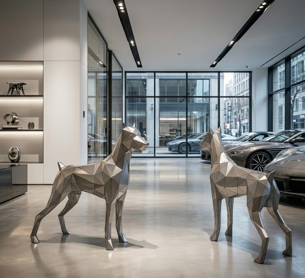 3D KAYNAKSIZ MODEL DOBERMAN